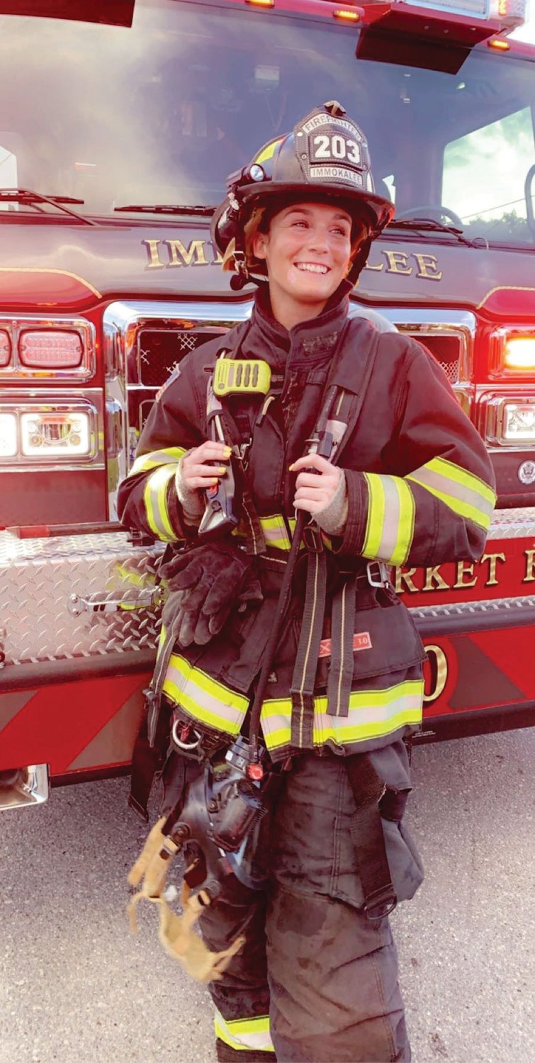 Taylor Manssuer is the first-generation firefighter/EMT in her family.